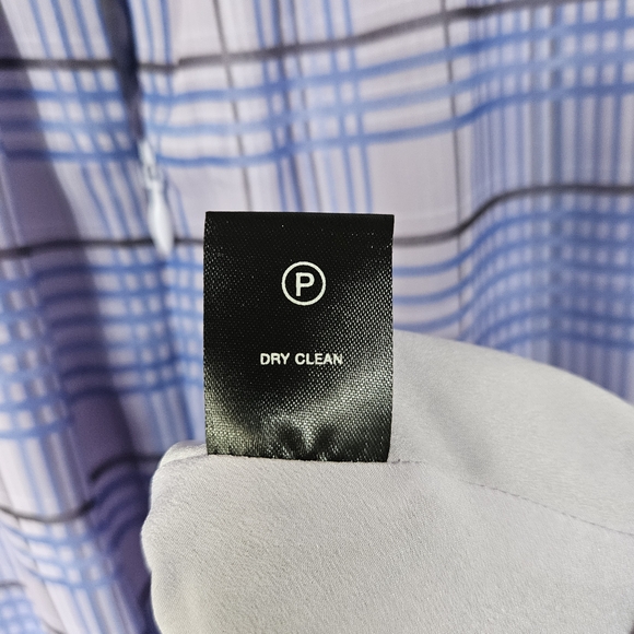 Asymmetrical Lenon Medium Pastel Plaid Long Sleeve Midi Dress - Picture 11 of 11